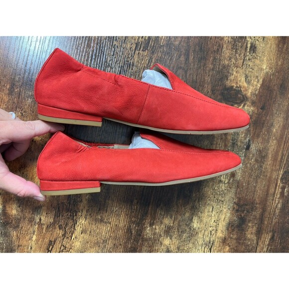 Eileen Fisher Women’s Loafers Size 8 Red Slip On Shoes Square Toe NWOB - Picture 7 of 10